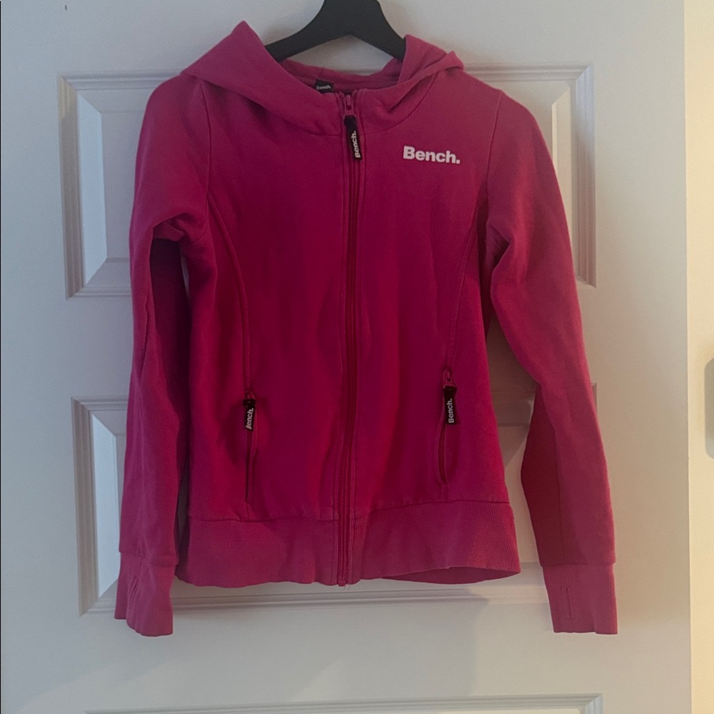 Bench Fuchsia Zip-Up Hoodie